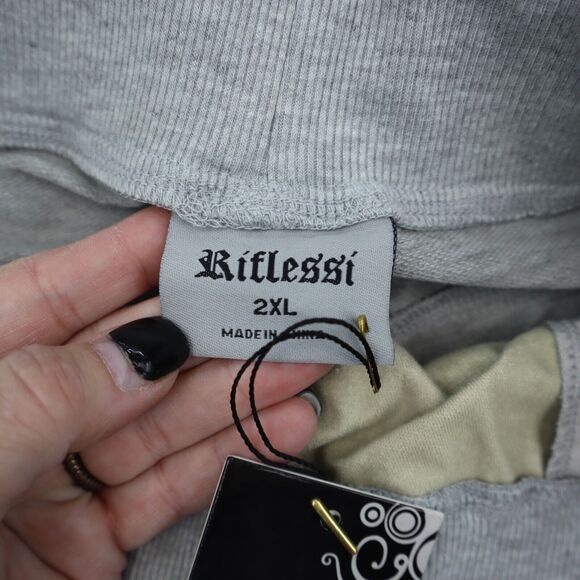 Reflessi Shorts Mens 2XL White Tiger Drawstring High Waist Pull On Bottoms - Picture 4 of 16